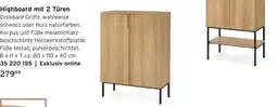 Tchibo Highboard mit 2 Türen Angebot