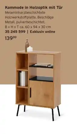 Tchibo Kommode in Holzoptik mit Tür Angebot