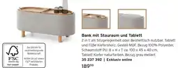 Tchibo Bank mit Stauraum und Tablett Angebot