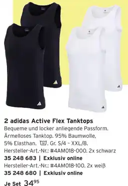 Tchibo 2 adidas Active Flex Tanktops Angebot