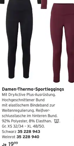 Tchibo Damen-Thermo-Sportleggings Angebot