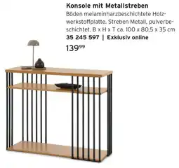 Tchibo Konsole mit Metallstreben Angebot
