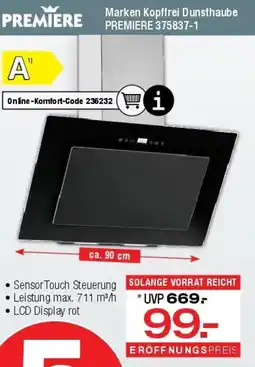 Ostermann Marken Kopffrei Dunsthaube PREMIERE Angebot