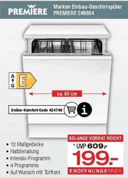 Ostermann Marken Einbau-Geschirrspüler PREMIERE Angebot
