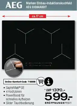 Ostermann AEG Marken Einbau-Induktionskochfeld Angebot