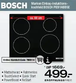 Ostermann Marken Einbau-Induktionskochfeld BOSCH PIE61ABB5E Angebot