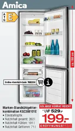 Ostermann Amica Marken-Standkühlgefrierkombination KGC388101E Angebot