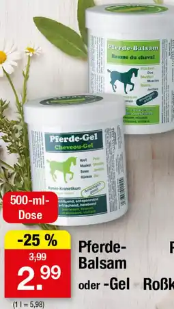 Zimmermann Pferde-Balsam oder Gel Angebot