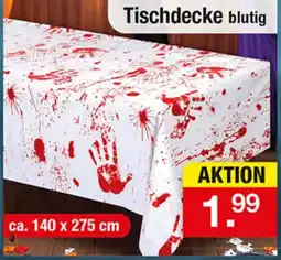 Zimmermann Tischdecke blutig Angebot