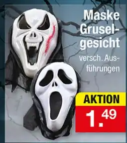 Zimmermann Maske Grusel-gesicht Angebot
