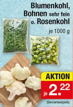 Zimmermann Blumenkohl, Bohnen sehr fein o. Rosenkohl Angebot