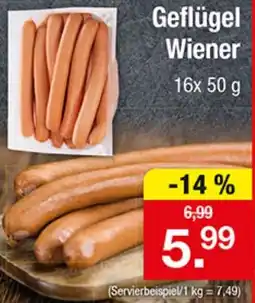 Zimmermann Geflügel Wiener Angebot
