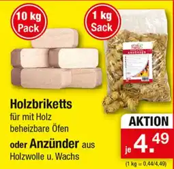 Zimmermann Holzbriketts oder Anzünder Angebot