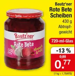 Zimmermann Bautz'ner Rote Bete Scheiben Angebot