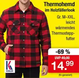 Zimmermann Thermohemd im Holzfällerlook Angebot
