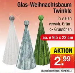 Zimmermann Glas-Weihnachtsbaum Twinkle Angebot