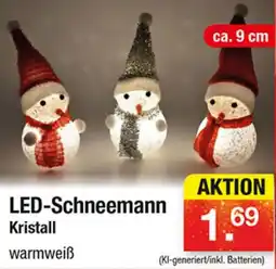 Zimmermann LED-Schneemann Kristall Angebot