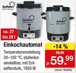 Zimmermann kochstar Einkochautomat Angebot
