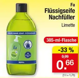 Zimmermann Fa Flüssigseife Nachfüller Limette Angebot