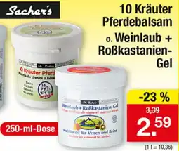 Zimmermann Dr Sacher's 10 Kräuter Pferdebalsam o. Weinlaub + Roßkastanien-Gel Angebot