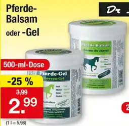 Zimmermann Dr Sacher's Pferde Balsam oder -Gel Angebot