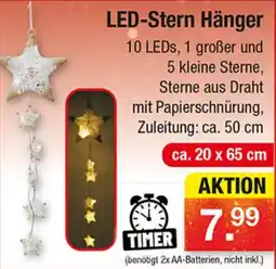 Zimmermann LED-Stern Hänger Angebot