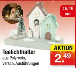 Zimmermann Teelichthalter aus Polyresin Angebot