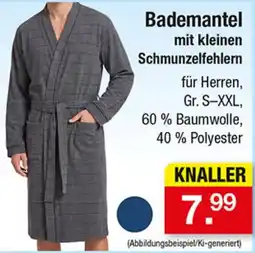 Zimmermann Bademantel mit kleinen Schmunzelfehlern Angebot