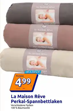Action La Maison Rêve Perkal-Spannbettlaken Angebot