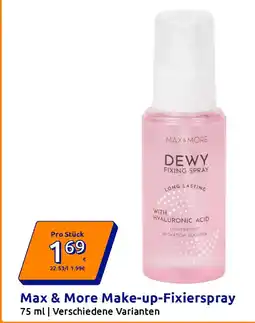 Action Max & More Make-up-Fixierspray Angebot