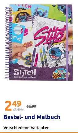 Action Bastel und Malbuch Angebot