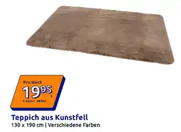 Action Teppich aus Kunstfell Angebot