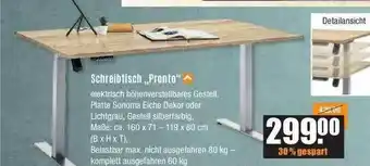 V Baumarkt Schreibtisch „pronto“ Angebot