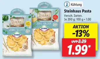 Lidl Steinhaus Pasta 200g Angebot