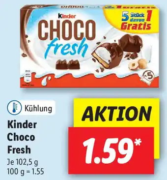 Lidl Kinder Choco Fresh 102,5g Angebot