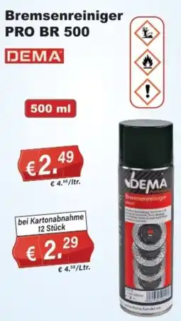 Stabilo Fachmarkt DEMA Bremsenreiniger PRO BR 500 Angebot