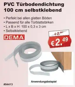 Stabilo Fachmarkt PVC Türbodendichtung selbstklebend Angebot