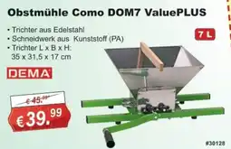 Stabilo Fachmarkt Obstmühle Como DOM7 ValuePLUS Angebot