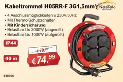 Stabilo Fachmarkt Kabeltrommel H05RR-F 3G1,5mm² KesTek Angebot