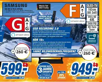 expert Techno Land Samsung GQ 65 Q 70 A ATXZG Angebot