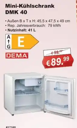 Stabilo Fachmarkt Mini-Kühlschrank DEMA Angebot
