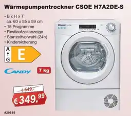 Stabilo Fachmarkt Wärmepumpentrockner CSOE H7A2DE-S Angebot