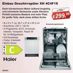 Stabilo Fachmarkt Einbau Geschirrspüler XH 4C4F1S Angebot