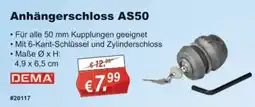 Stabilo Fachmarkt Anhängerschloss AS50 DEMA Angebot
