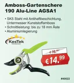 Stabilo Fachmarkt Amboss-Gartenschere 190 Alu-Line AGSA1 KesTek Angebot