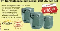 Stabilo Fachmarkt PP Gartentasche mit Deckel 272 Ltr. 3er Set Angebot