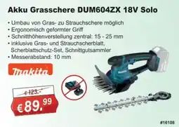 Stabilo Fachmarkt Akku Grasschere DUM604ZX 18V Solo Makita Angebot