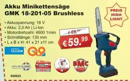 Stabilo Fachmarkt Akku Minikettensäge GMK 18-201-05 Brushless Güde Angebot