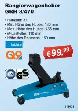 Stabilo Fachmarkt Rangierwagenheber GRH 3/470 GÜDE Angebot