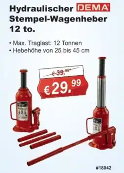 Stabilo Fachmarkt Hydraulischer Stempel-Wagenheber DEMA 12 to. Angebot